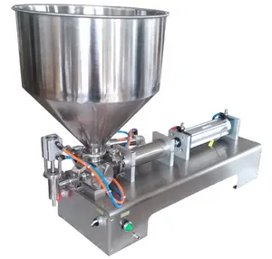 G1WG semi-automatic filling machine for paste cosmetic cream sauce shampoo hopper filling machine