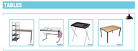 Table d'ordinateur et de bureau simple, nouveau design 7781M1