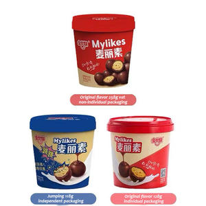 Bolas <span class=keywords><strong>de</strong></span> Chocolate Crujientes con Sabor a Fruta Golden Monkey 128g Mailisu, Deliciosos Bocadillos Exóticos Suaves en Bolsas - Product Image 3