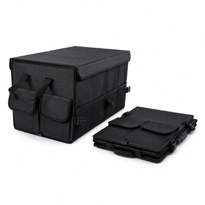Caja de Almacenamiento para Maletero de Auto con Tapa, Organizador Plegable de Tela con Compartimentos, Capacidad de 55L, para Uso en el Hogar y el Vehículo - Product Image 1