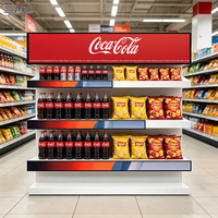 Écran LCD étiré pour affichage numérique en supermarché, écran publicitaire ultra large de 24, 36, 49 pouces pour la signalisation de vente au détail