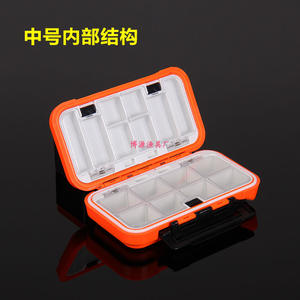 Caja de aparejos de pesca, caja de almacenamiento de señuelos impermeable con múltiples compartimentos para pesca en roca en el océano, uso Universal - Product Image 3