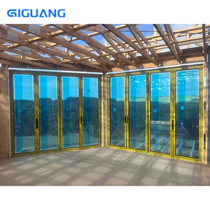 Porte pliante insonorisée à double vitrage avec quincaillerie allemande et quincaillerie chinoise Top - Product Image 1