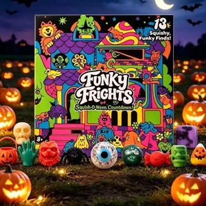 สินค้าใหม่ ชุดฮาโลวีน ซีรีส์ Funky Frights Squish O Ween ชุดนับถอยหลัง ลูกบอลบีบสโลว์รีบาวด์ - Product Image 1