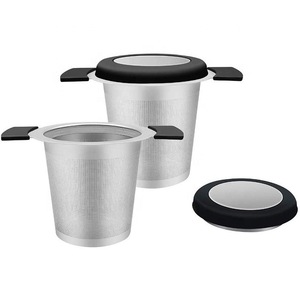 Moderner, wendbarer Teekugel-Infuser aus extrafeinem, poliertem Edelstahl, umweltfreundlich, wiederverwendbar, mit Deckel, Teesieb - Product Image 5