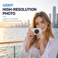 Yeni 4K Dijital Kamera, Vlog Çekimi için 48MP Otomatik Odaklama 2.8 IPS Ekranlı MP3 Çalar Taşınabilir Video Kamera Yeni Başlayanlar İçin Okul Oyuncağı