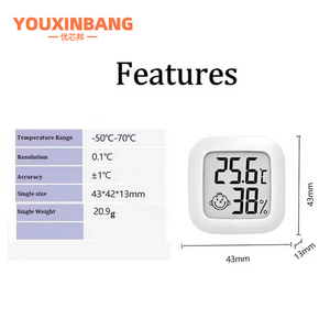 Kỹ thuật số LCD Nhiệt kế ẩm kế phòng trong nhà mini điện tử nhiệt độ độ ẩm Meter cảm biến đo cho nhà bé - Product Image 2
