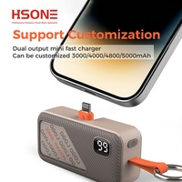 Mini batterie externe d'urgence à prix abordable, double sortie, chargeur rapide 10W, 5000mAh Li-Polymère, écran LED, support portable, garantie 12 mois
