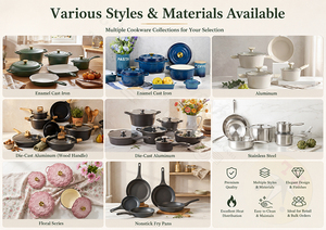 Pentola Antiaderente in Ghisa Smaltata da 27 cm per Cucina Moderna ed Ecologica, Adatta a Fornelli a Gas e a Induzione, Logo Personalizzabile, Produzione in Fabbrica - Product Image 5