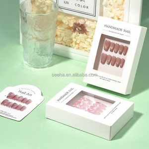 Coffret cadeau pour ongles en poly <span class=keywords><strong>Kawaii</strong></span> avec logo personnalisé boîtes à pointes Gel souple couverture complète boîte d'emballage pour ongles à presser - Product Image 5