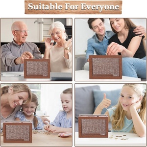 Tirelire en bois réutilisable avec compteur, boîte de défi d'épargne à ouverture discrète et suivi des objectifs, pour adultes et enfants - Product Image 5