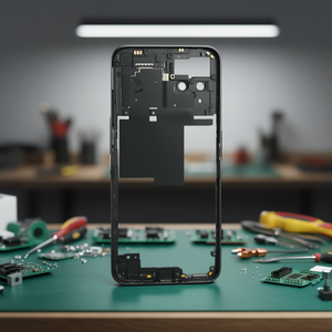 Scocca Posteriore Nera di Ricambio per Oppo Realme 8i RMX3151 - Product Image 3