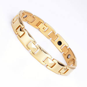 Pulsera magnética de cuentas medianas personalizada, joyería de moda de lujo ligera para aniversario, pulsera galvanizada clásica al por mayor - Product Image 3