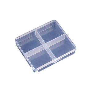 4-<span class=keywords><strong>griglia</strong></span> parti scatola componenti organizer plastica trasparente custodia custodia piccola vite campione strumento di classificazione <span class=keywords><strong>griglia</strong></span> - Product Image 5