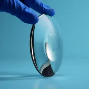 Manufacturer Custom Optical Glass Positive Large Rectangular Diameter 30Mm 50Mm150Mm Double Flat Convex Lens For Cctv Camera