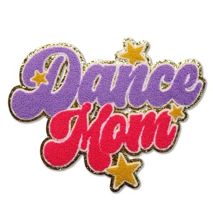 แผ่นผ้าปักลายตัวอักษรรีดติดกากเพชรสำหรับเสื้อผ้าแผ่นติดกาว - Product Image 5