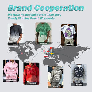 Streetwear lourd hommes T-shirt avec logo et image T-shirt surdimensionné personnalisé pour hommes impression T-shirts impression - Product Image 4