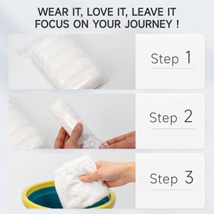 ชุดชั้นในผ้าฝ้ายบริสุทธิ์แบบใช้แล้วทิ้งสีขาวถูกสุขอนามัยใช้งานได้หลากหลายทนทานต่อการฉีกขาดสำหรับโรงแรม - Product Image 3