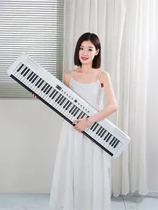 آلة البيانو الإلكترونية الموسيقية BD Music المزودة بـ 88 مفتاحًا مع بلوتوث وقاعدة لوحة موسيقى MIDI موزع طاقة 5 فولت من النوع C