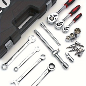 Chuyên Nghiệp 151 Mảnh Cơ Công Cụ Thiết Lập 1/4 "3/8" 1/2 "Ổ Đĩa 24 Răng Ratchet Ổ Cắm Cờ Lê Phổ Quát Metric CR-V Tự Động OEM - Product Image 6