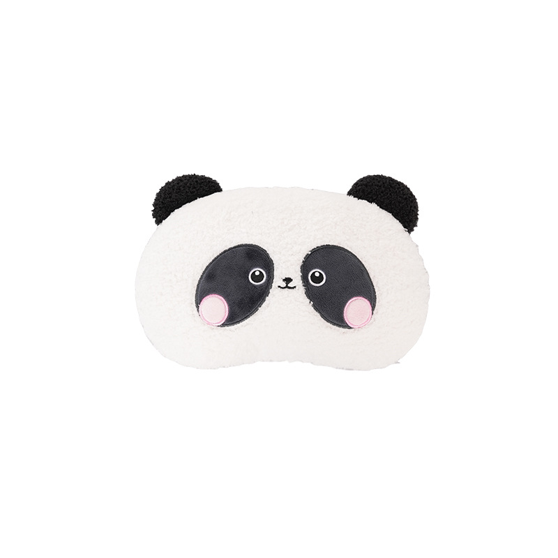 Oreiller tête de panda brodé