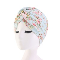 Turbante plisado indio para mujer, gorro de alta calidad con estampado árabe de algodón, Hijab, gran oferta, 2022