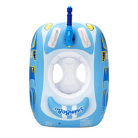 Bateau gonflable portable Swimbobo pour enfants, avec poignée de sécurité, siège, bouée de natation, jouet aquatique, pistolet à eau, flotteur pour enfants