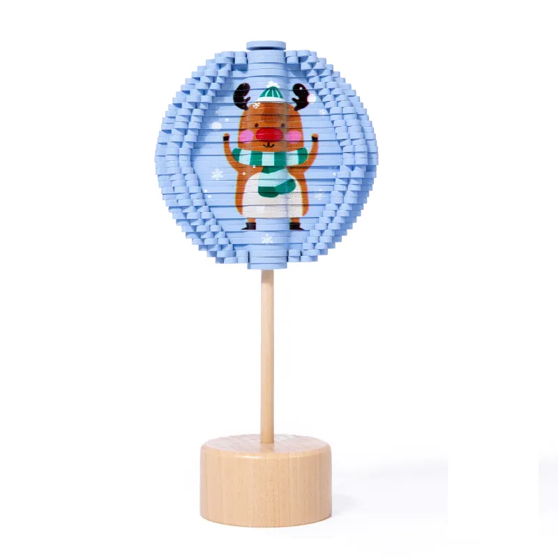 Kerst Houten Roterende Lolly Speelgoed Sensorische Decompressie Educatief Speelgoed Woonkamer Decoratie