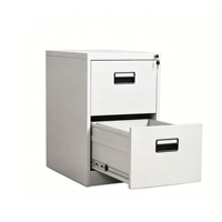 Archivador Vertical de Acero KD Knock Down con 2, 3, 4 o 5 Cajones, Armario Metálico con Cerradura para Almacenamiento de Oficina, para Archivos A4 y FC