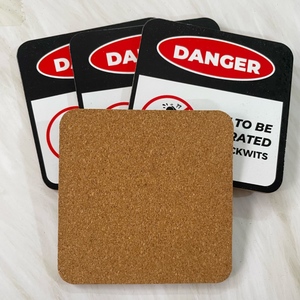 Promotion Vente en Gros <span class=keywords><strong>Pas</strong></span> <span class=keywords><strong>Cher</strong></span> Absorbant Écologique Anti-Graisse Réutilisable Liège Design Classique Logo Personnalisé 5mm d'Épaisseur 10cm de Diamètre - Product Image 5