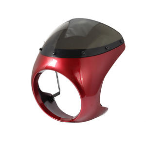 Moto Universal Cafe Racer <span class=keywords><strong>faro</strong></span> manillar <span class=keywords><strong>carenado</strong></span> parabrisas Kits para faros redondos con un diámetro 16cm-18cm - Product Image 5