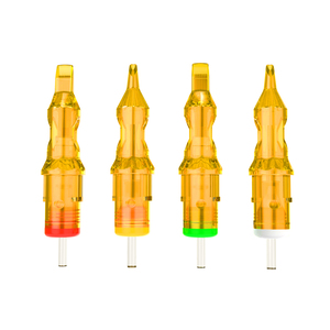 Aiguille courte d'aiguille jetable de tatouage de libellule jaune pour l'art corporel-Microblading de sourcil - Product Image 1