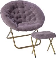 Nordique moderne confortable chaise repose-pieds pouf baril canapé chaise fausse fourrure grande taille rose loisirs Accent chaise pour chambre