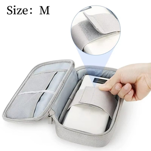 Bolsa organizadora de viaje nueva, organizadores de almacenamiento de cables, estuche de transporte portátil, impermeable, bolsas de almacenamiento de doble capa, cable - Product Image 1