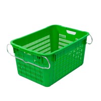 Panier suspendu en plastique empilable, caisse en maille, capacité 100kg-150kg, résistant à la température, aux acides et aux alcalis, longue durée de vie, pour fruits