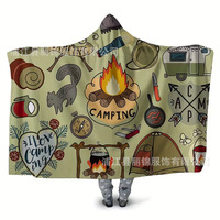 Couverture à capuche surdimensionnée en peluche de haute qualité avec logo personnalisé pour la promotion de la marque