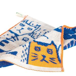 면 아기 손수건 어린이 얼굴 타월 침받이, 고양이 자수 디자인, 부드럽고 흡수성 좋은 (X개입) - Product Image 4