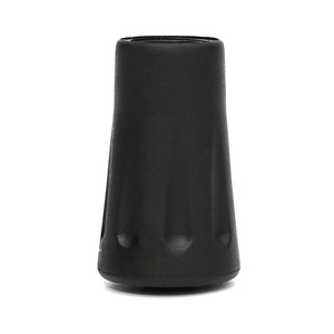 Manchon de protection cylindrique pour bâtons de trekking, 40x23mm, en caoutchouc noir, antidérapant, absorbant les chocs, pour bâtons de randonnée - Product Image 4