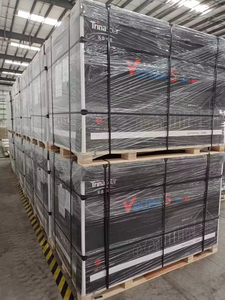 Venta caliente <span class=keywords><strong>Trina</strong></span> Vertex S + Dual Glass N Type Neg9R 28 430W 440W 450W Panel <span class=keywords><strong>solar</strong></span> de marco negro - Product Image 2