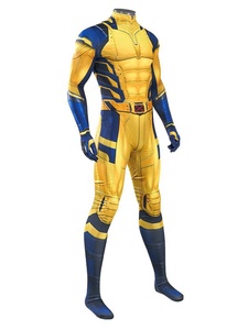 Combinaison Zentai imprimée en 3D style <span class=keywords><strong>super</strong></span>-héros d'Halloween, combinaison musclée jaune, costume de <span class=keywords><strong>carnaval</strong></span> - Product Image 2