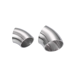 Coudes courts de 45 degrés en acier inoxydable SS304 pour échappement automobile, modèles C et E, pour système d'admission et d'échappement de voiture - Product Image 1