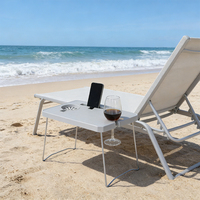 Table pliante en plastique pour l'extérieur, petite, portable, pour pique-nique, camping, avec pieds pliables, vente en gros