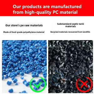 PE septische <span class=keywords><strong>tank</strong></span>, verdikte drievoudige ondergrondse prefab plastic emmer, speciaal ontworpen voor nieuwe landelijke gebieden - Product Image 2