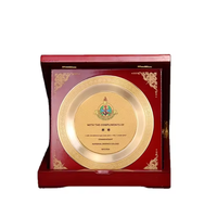 Fabrication en gros personnalisé pas cher en métal blanc récompenses médailles maison décorée plaque d'impression conseil bois Offre Spéciale boîte