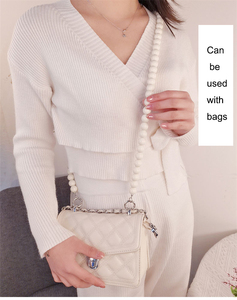 カラフルな携帯電話アクリルビーズストラップiphoneネックレス電話ケース、ユニバーサルテザーパッチビーズ携帯電話ストラップ - Product Image 5