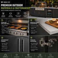 Meubles de cuisine modulaires, îlot de cuisine en pierre frittée, design intégré en marbre, meubles de cuisine directement du fabricant