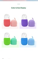Moule à glace en silicone personnalisé avec logo pour le visage, rouleau de massage pour le refroidissement et le soin du visage, du cou et des yeux, réutilisable