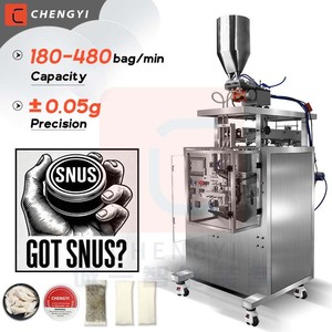 Machine multifonctionnelle pour la fabrication de sachets de tabac à mâcher en poudre sèche de 0,5 g, sachets de nicotine, petits sachets de snus - Product Image 1