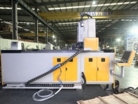 Machine de gravure sur pierre CNC 4 axes avec axe rotatif pour marbre, granit, colonnes, balustrades, statues, vases