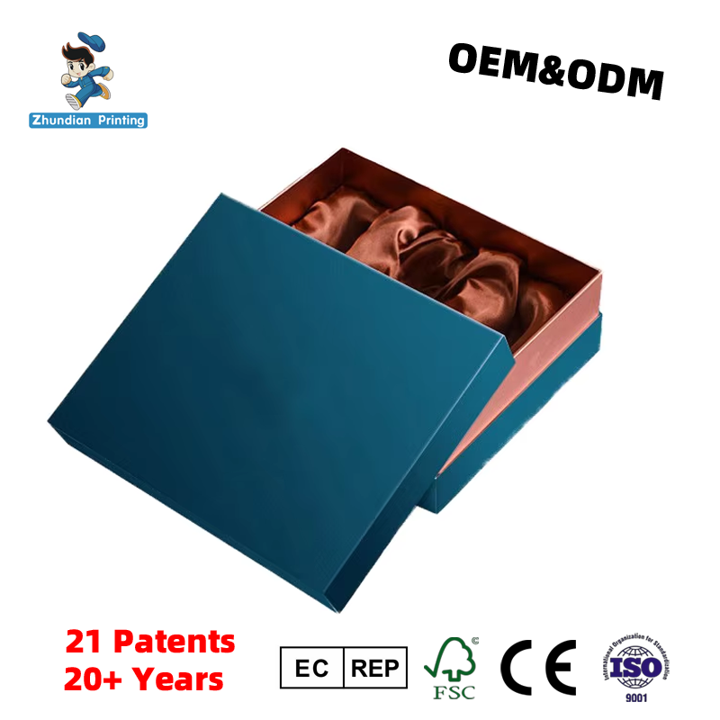 Flip Top Paper Box Widely Applied in Exquisite Gift Wrapping Cosmetic Packaging and sealed Packing of Various High End Products